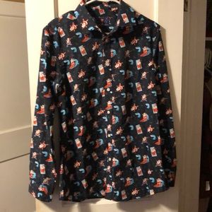Simon Banks Santa, beach & surfing Christmas shirt